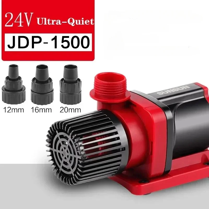 

SUNSUN Ultra-Quiet Variable Frequency Submersible Pump DC 24V with Controller Flow Adjustable Circulate Pump for Fish Pond