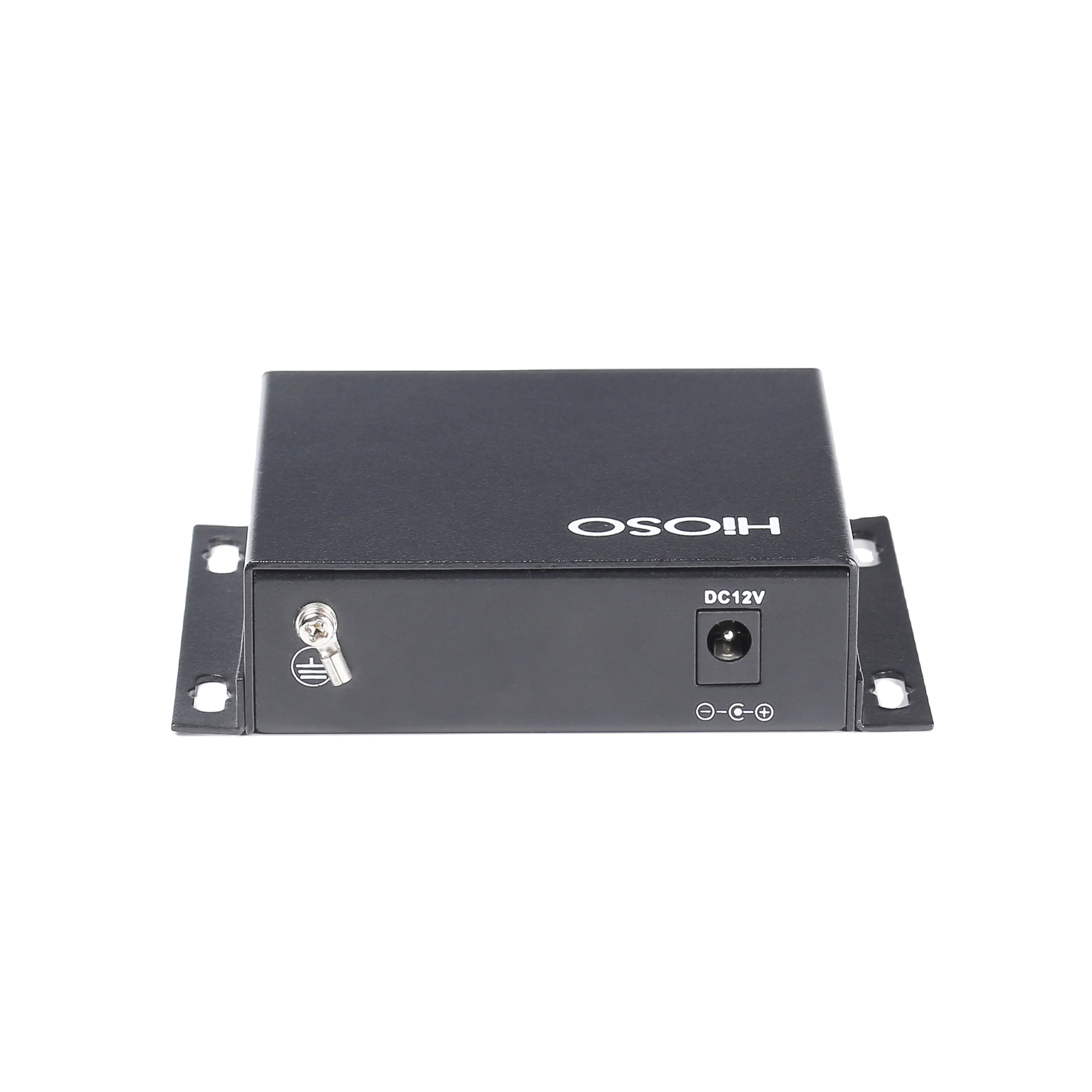 HiOSO 1GE RJ45 port GE ONU  metal case EPON ONU  for CCTV security monitoring use industrial temperature long distance DBA SLA