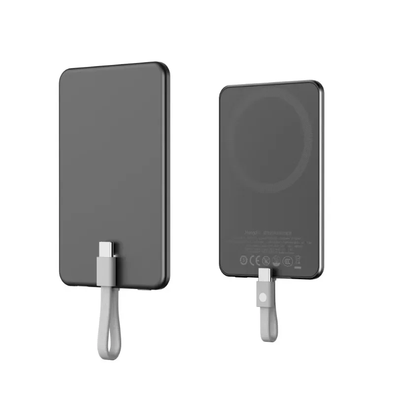 

Magnetic power bank is suitable, 16 mobile phone 15 is ultra-thin and portable, with its own cable mobile power supply.