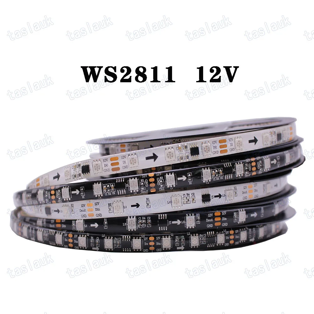 WS2812B WS2811 WS2815 WS2813 RGBIC LED Strip WS2812 30/60/144Pixels/Leds/m Individually Addressable Smart Tape Light DC5V/12V