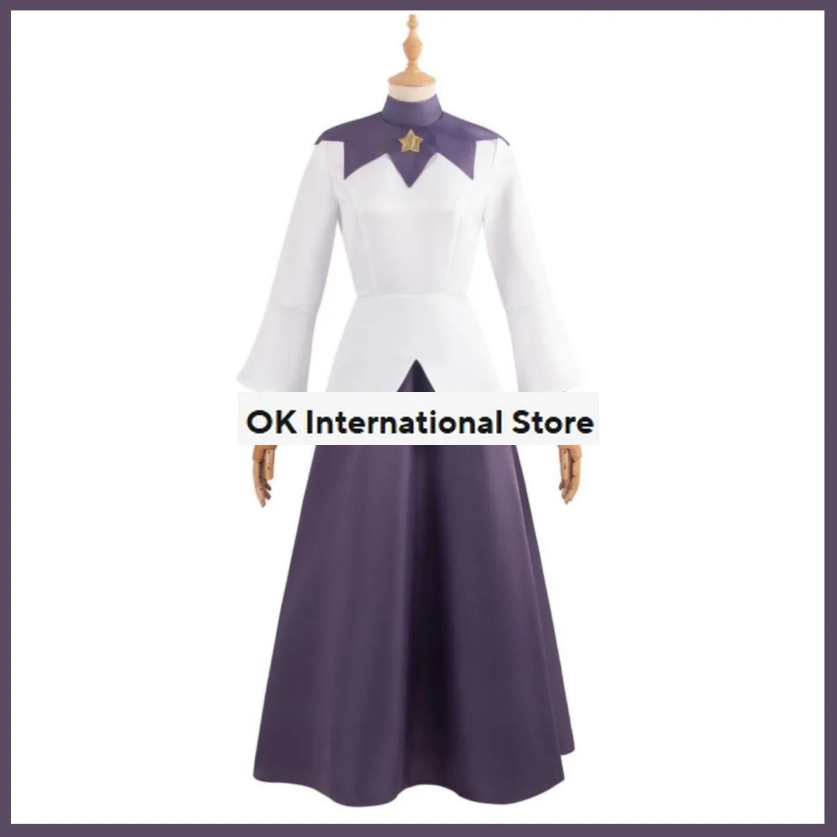 Anime Movies Owl House Luz Noceda Cosplay Costume Purple Splicing Long Skirt Adult Woman Sexy Halloween Christmas Suit