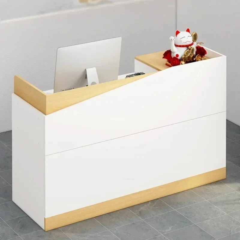 Counter Company Front Desk Reception Desks Cash Register Beauty Salon Bar Table Clothing Store Coffee Shop Reception Desk r n