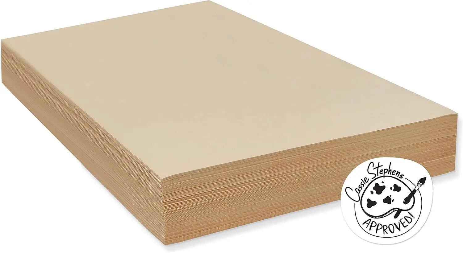 

Высококачественная бумага для рисования Manila Cream, плотность 50 фунтов, 18 x 24 дюйма, упаковка 500 листов для художников и студентов