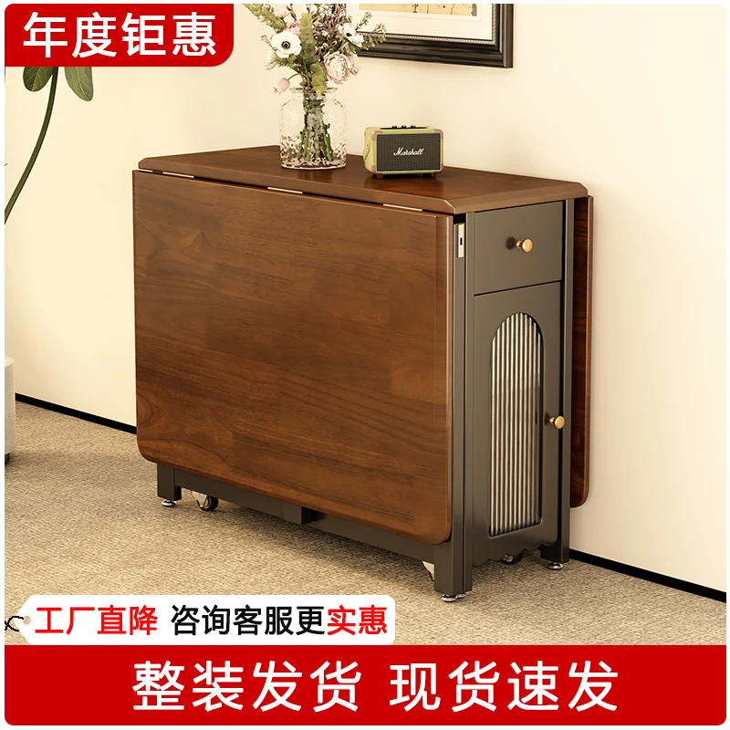 

Средневековый складной обеденный стол и стулья из цельного дерева. Небольшая квартира на колесах. Выдвижной мобильный квадратный стол для хранения.