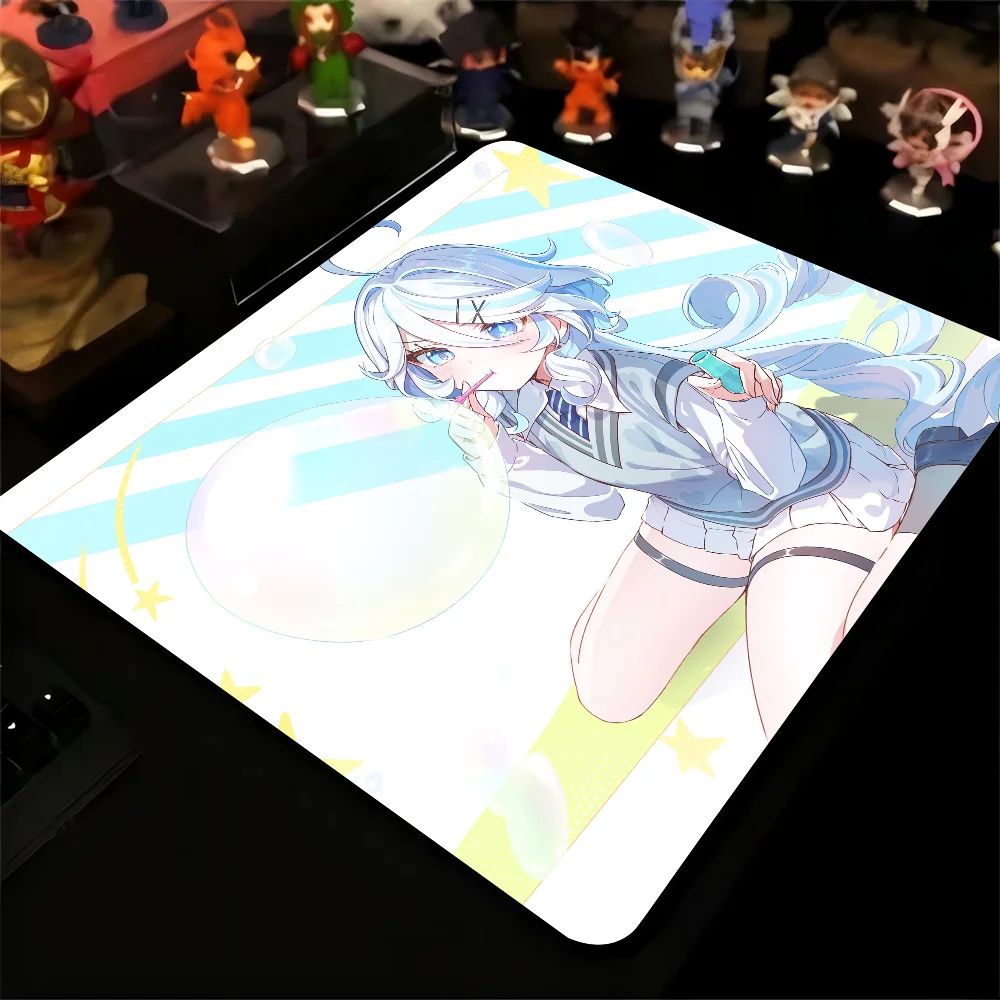 Furina Genshin Impact Mousepad Small LockEdge Mouse Pad For Gamers Computer Desk Pad Rectangular Anti-slip Rubber