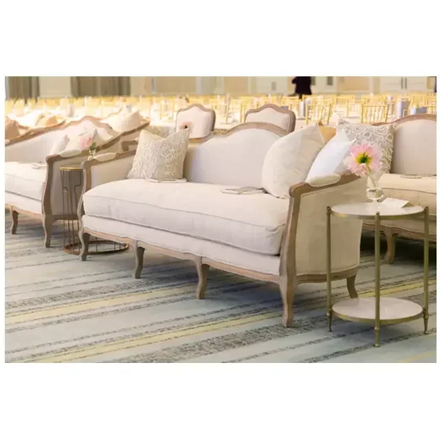 

S Hot Selling Wedding Unique Luxury Furniture Birch Wood Lounge Sofa Single 2-3 Seater Couch for Cafe Living Room