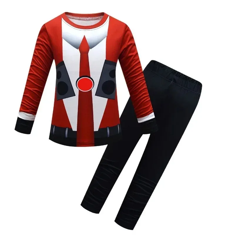 Skibidi الصوت رجل زي الاطفال تأثيري Tantai الأطفال صبي وفتاة Skibidi المرحاض هالوين وحفلة تنكرية