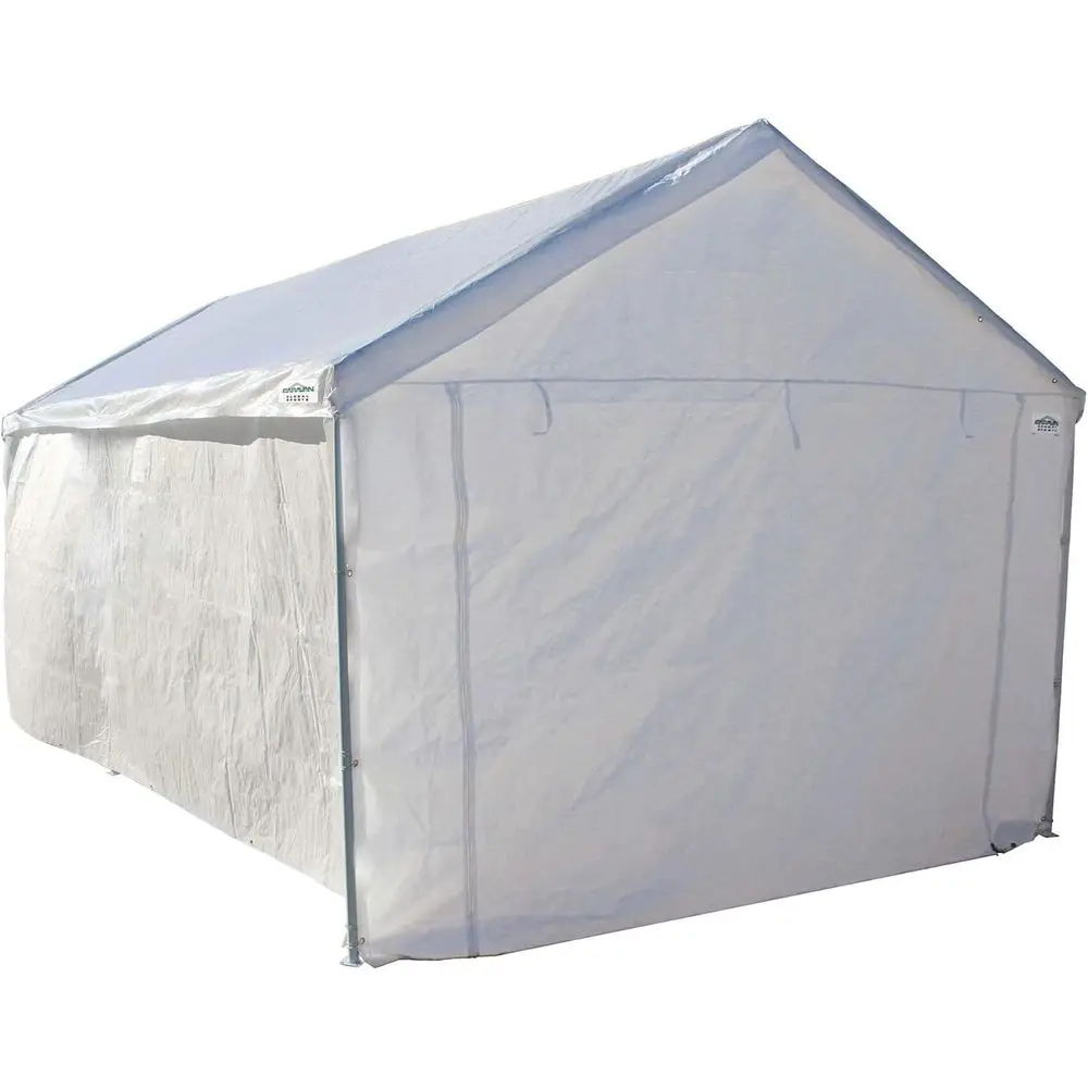 

Domain 10 x 20 oot Durable Portable Garage Carport Car Tent Sidewalls with Dual Zippers & Roll Up Door, Black (Sidewalls Only)