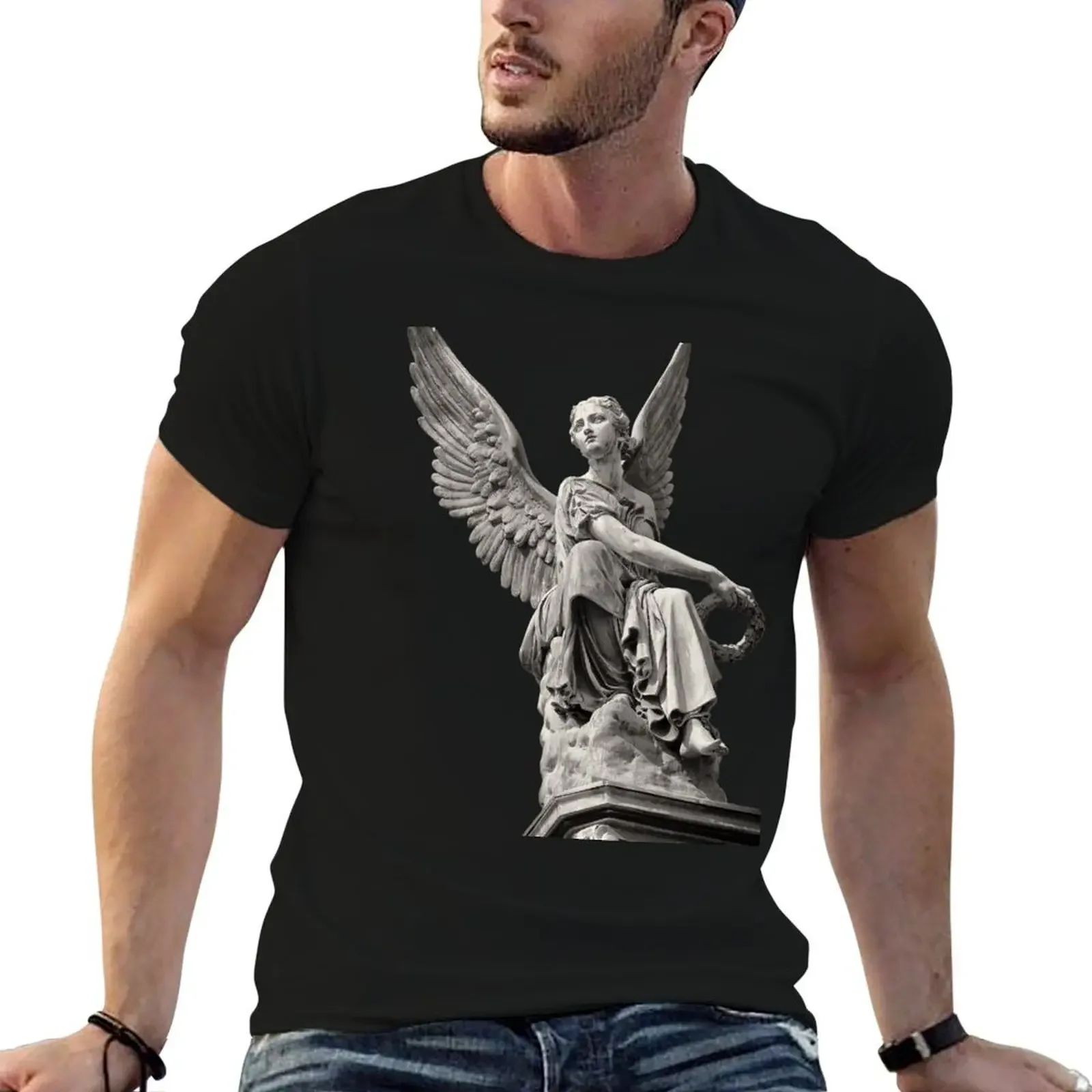 

Nijmegen, Holland Angel Statue T-Shirt customs design your own anime figures anime tshirt summer tops oversized t shirt men