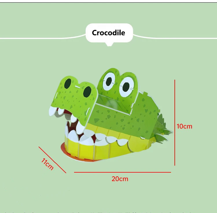 子供のための15スタイルの教育玩具,3D教育モデル,ピースモデル,動物の形,パズル,休暇のためのギフト