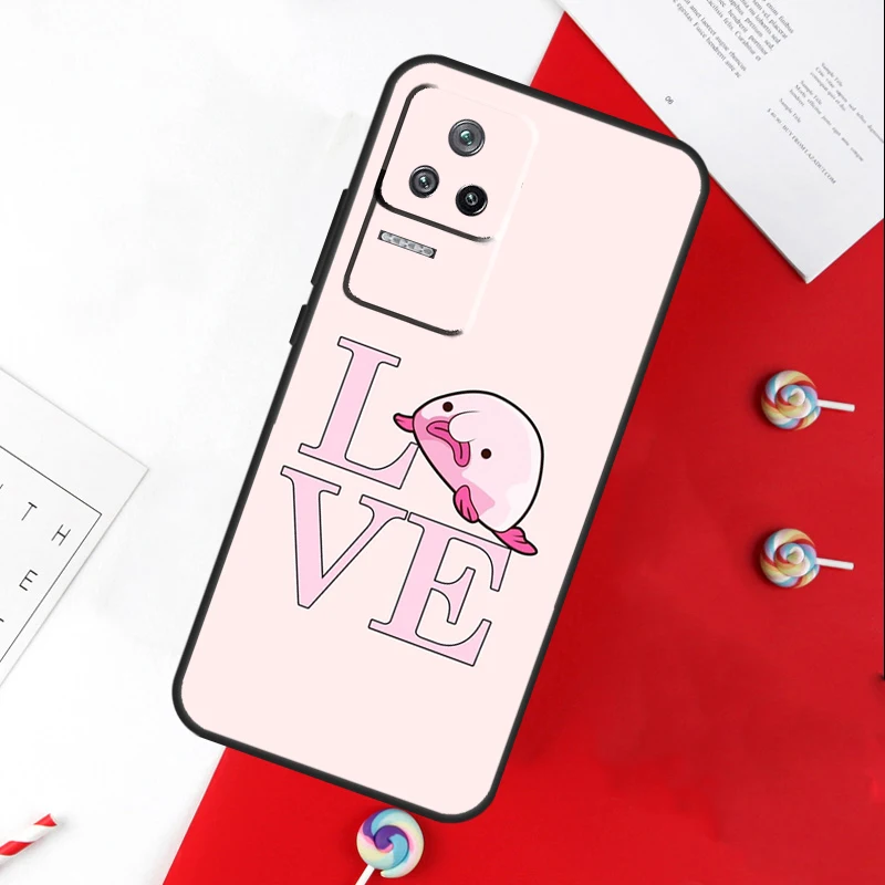 Cute Blobfish Case For Xiaomi 13 12 Lite 12X 11T 12T Pro Cover For POCO F5 X5 X3 Pro X4 F4 GT F3 C40 M5s