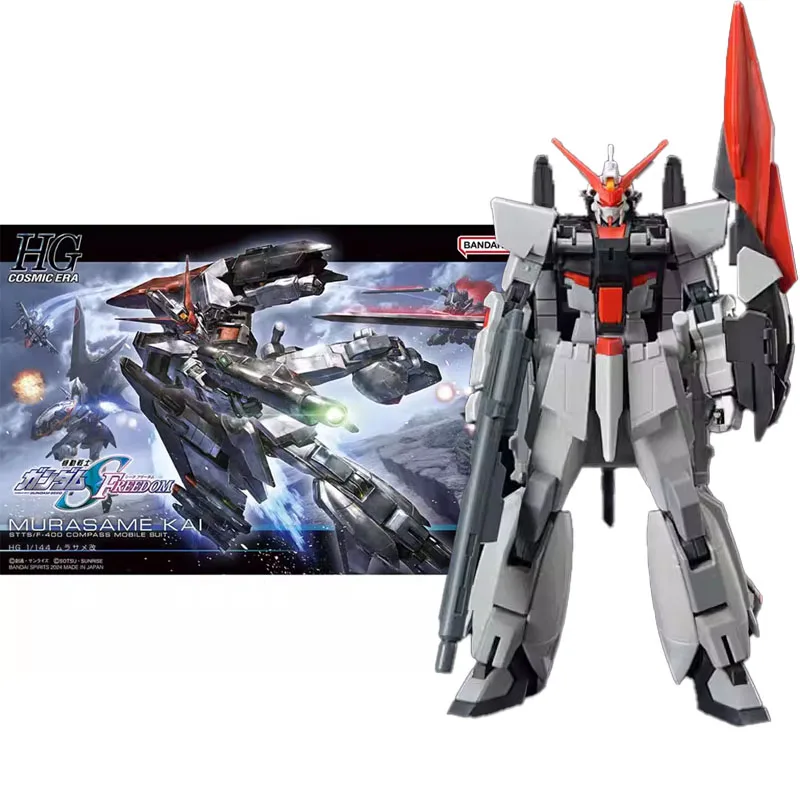 

Bandai Original HG 1/144 Anime MURASAME KAI SEED FREEDOM Assembly Model kit Action Figure Toys For Kids Collectible Gift