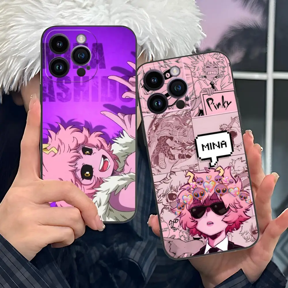 

Чехол для телефона My Hero Academia Mina для iPhone 17, 16, 15, 14, 13, 12, 11 X XR XS 8 7 Pro Max Plus Mini Цветной защитный чехол Pretty