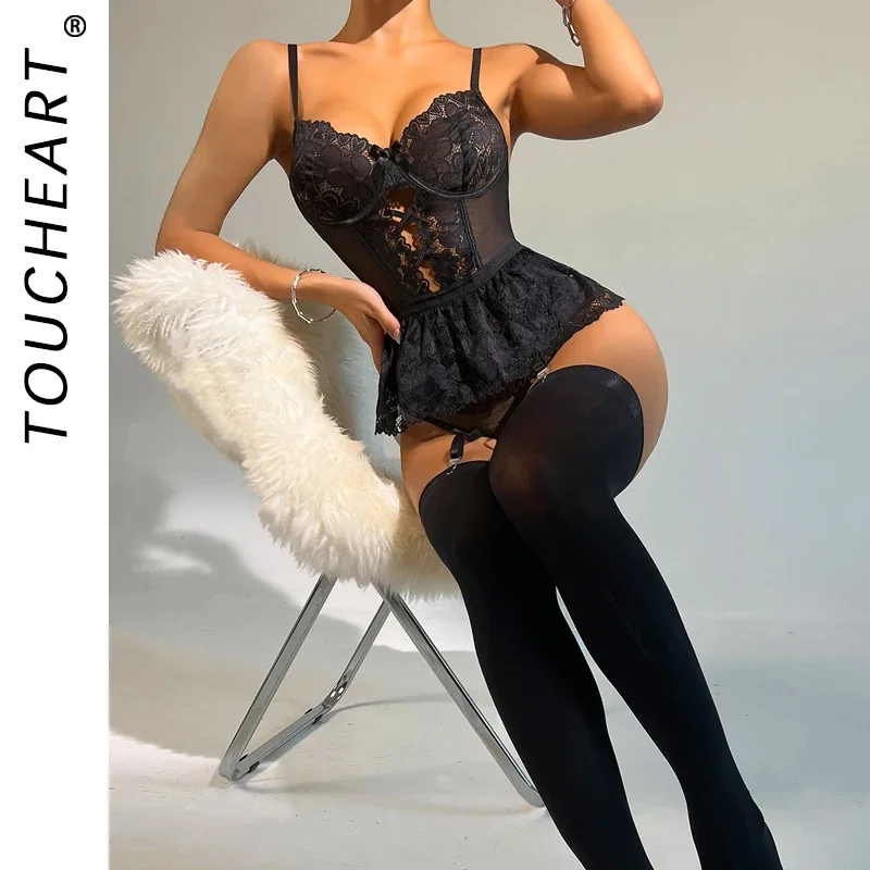 Attractive Chest Suspenders Erotic Woman Sexy Lingerie Super Hot Women's Pornographic Lingerie Set Sexy Female Underwear G-row