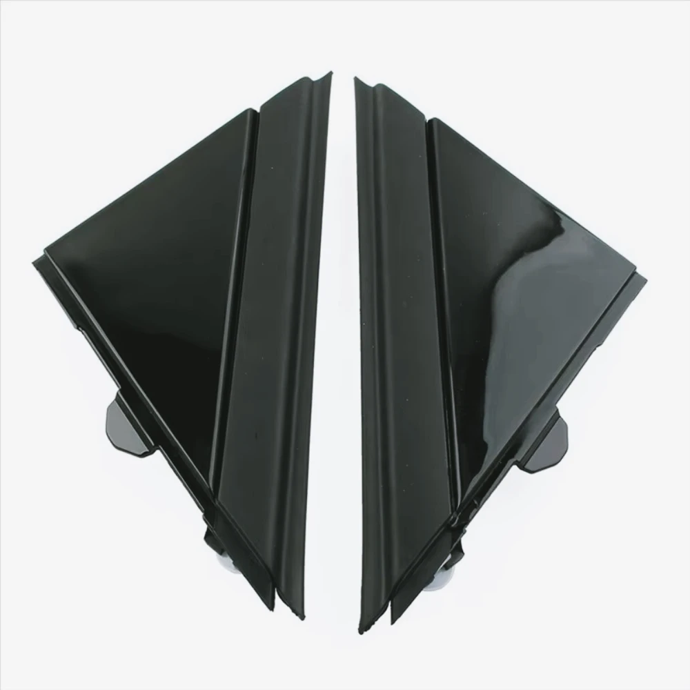 ZF-F 1 par de espejos retrovisores triangulares placa decorativa negro brillante 1SH17KX7AA 1SH16KX7AA para Fiat 500 2012-2019