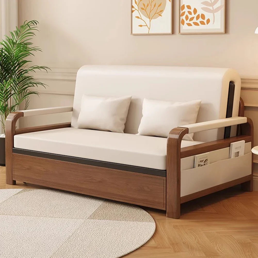 Expandable Luxury Floor Folding Sofa Loft Bed Nordic Single Meble Pokojowe Home Furniture Relax Reclinable Armrest Sofa Couple
