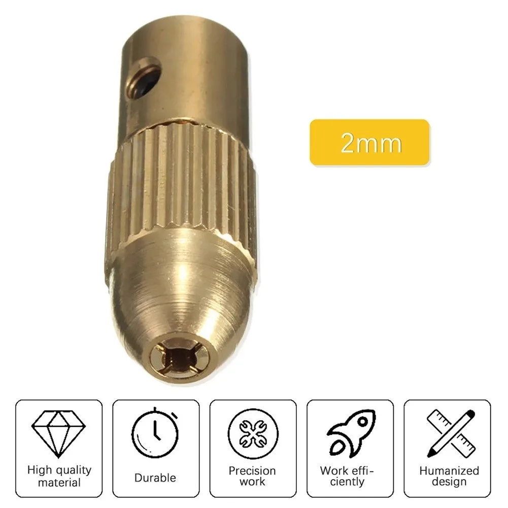 Brand New Electric Drill Bit Kit Drill Collet Size 0.5mm-3mm Gold 0.5-3mm 1* Electric Grinder Cap 1*Handle Brass