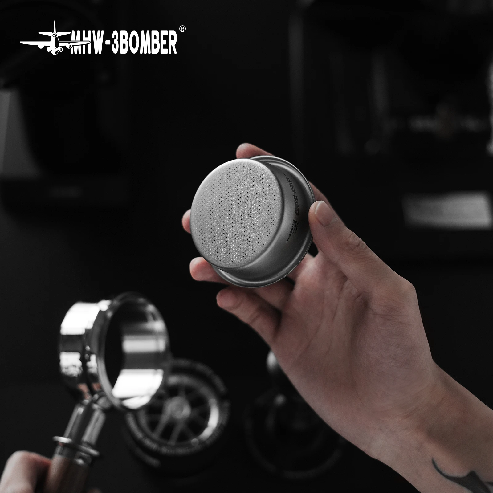 Cesta de filtro de café expresso MHW-3BOMBER 58mm 18g cesta de alta precisão material de titânio acessórios de substituição para máquina de café expresso