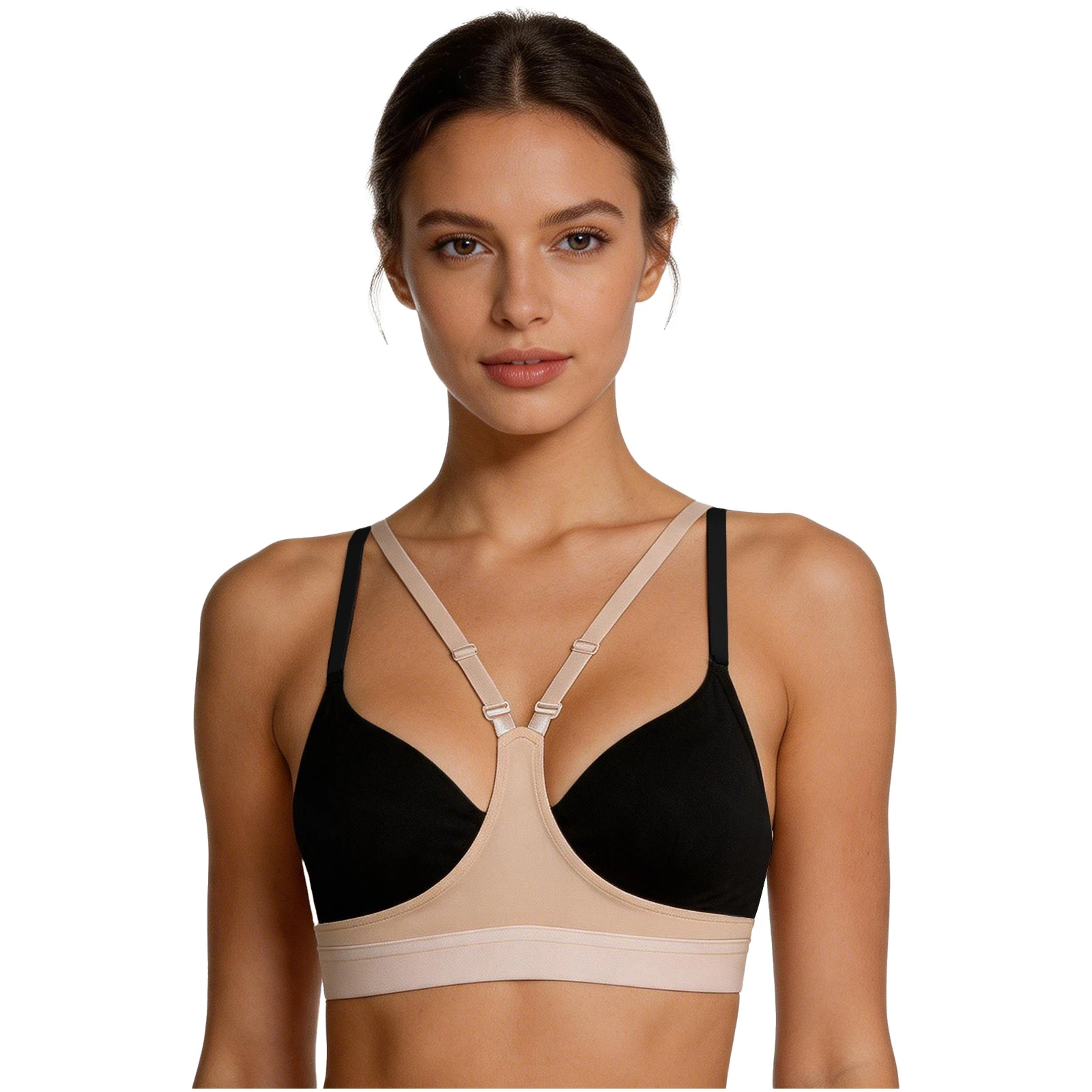 Womens Chest Brace Breast Support Shaping Bra Adjustable Straps Posture Corrector Chest Shapewear Underwear Push Up Bralette