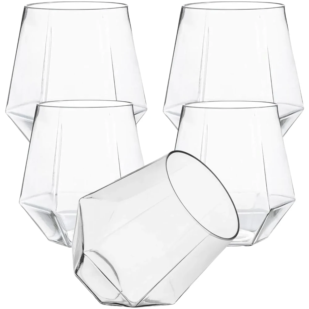 

12Ouce, небьющиеся пластиковые стаканы для виски, вина, шампанского, элегантные прочные одноразовые комнатные и уличные