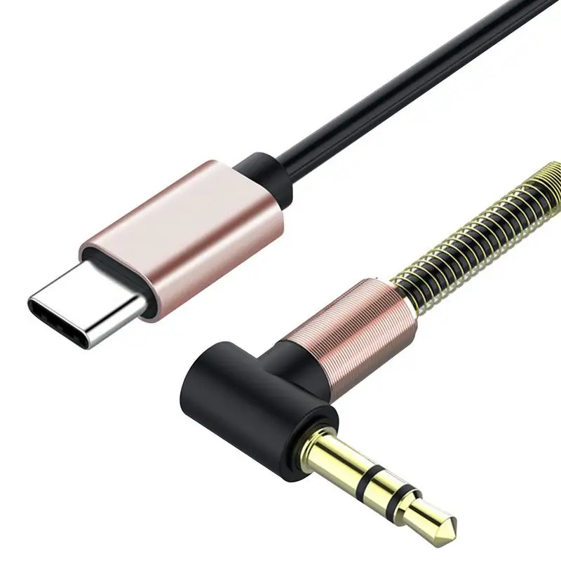 USB Type C to 3.5mm Audio Cable Audio Aux Cable For Car Headphone Speaker Wire Line 3.5 Jack Aux USBC Audio Cord