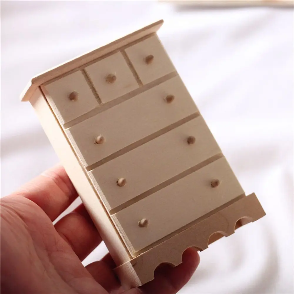 Plain Home Furniture Cabinet Bedroom 1:12 Doll House for 1:6 Blythe Doll