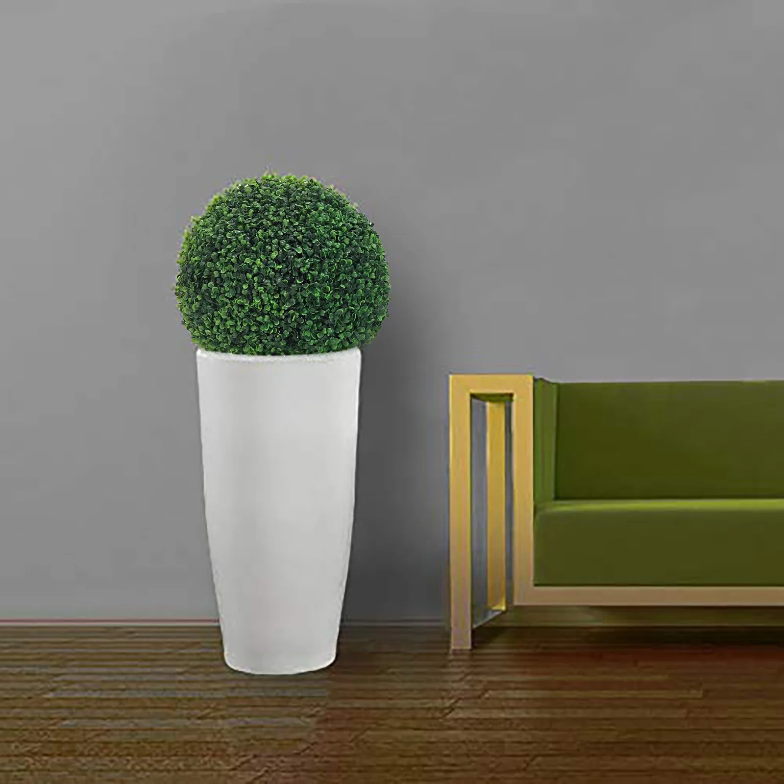 Artificial Plant Topiary Ball For Garden Wedding Outdoor Fashion Beautiful Flower Pot Decor Living Room Bedroom Home Daily Decor