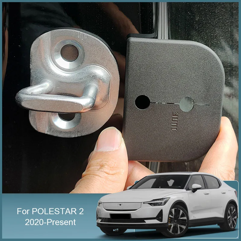 

4pcs Car Door Lock Protect Cover ABS For Polestar 2 2020 2022 2023 2024 Car Door Check Arm Protection Cover Auto Accessories