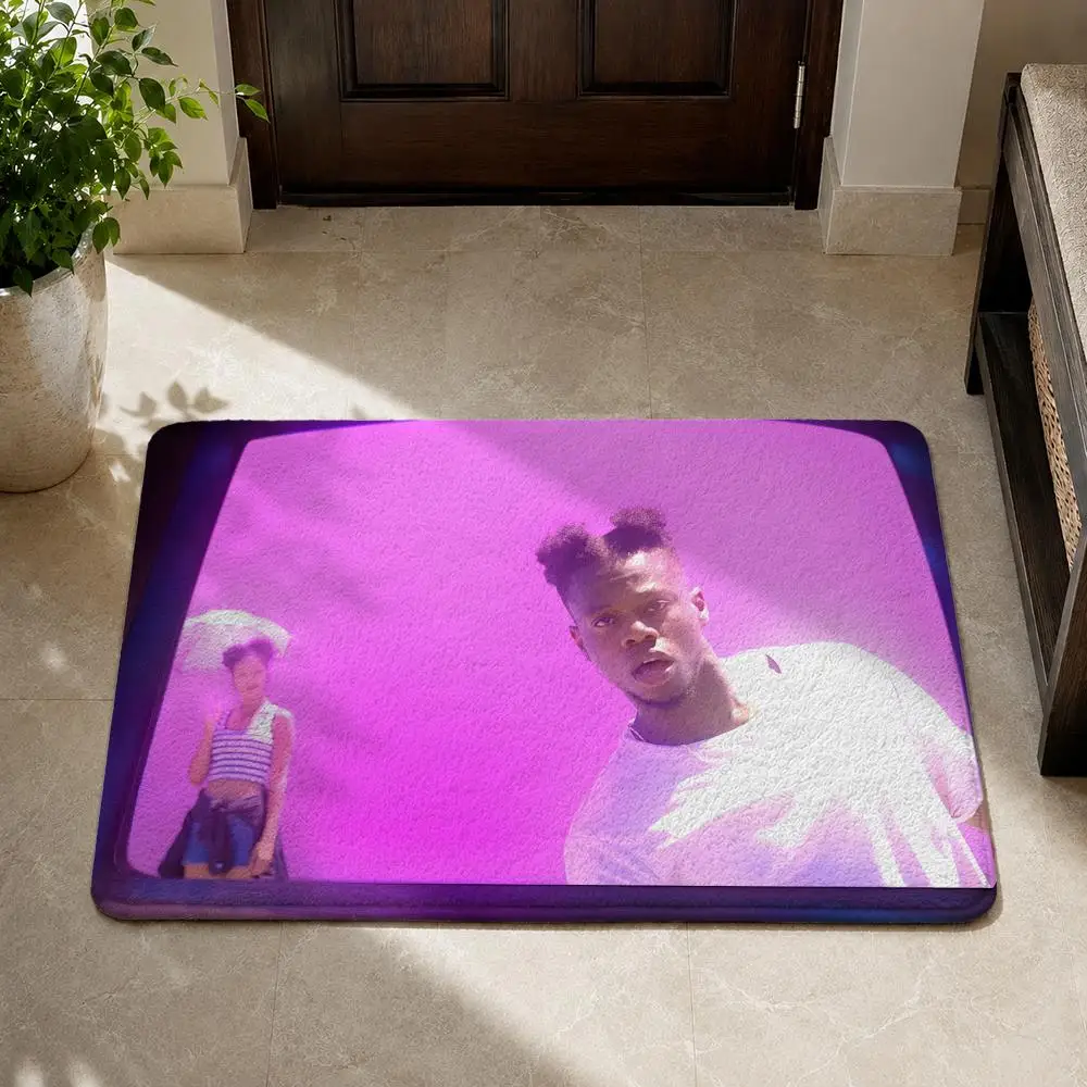 T-Tobi lou Floor Mat Flannel Rug Non Slip Absorbent Soft Washable for Entryway Hallway Bathroom Kitchen Decor