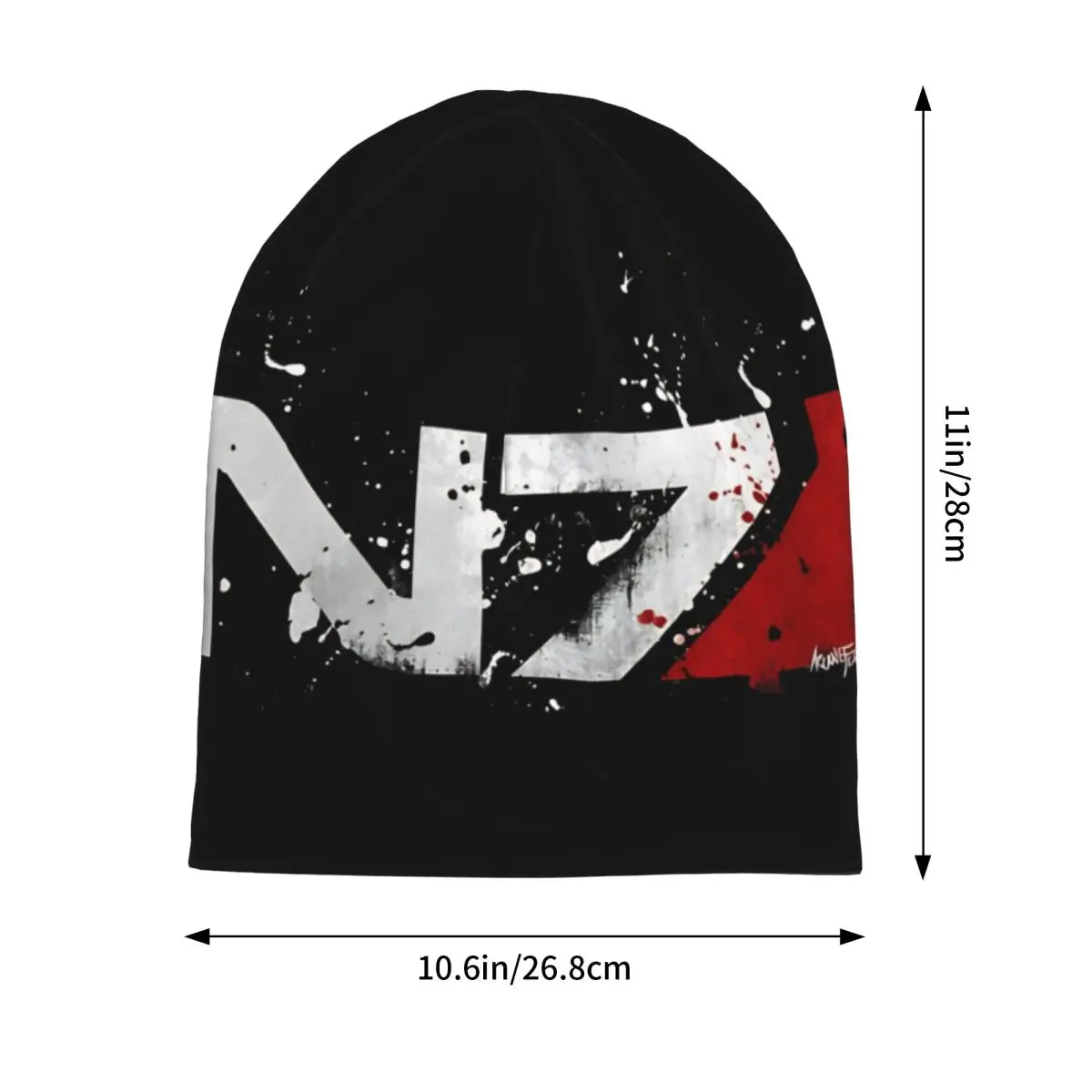 Effect Mass N7 Game Bonnet Hats Vintage Outdoor Skullies Beanies Hats Unisex Spring Dual-use Caps