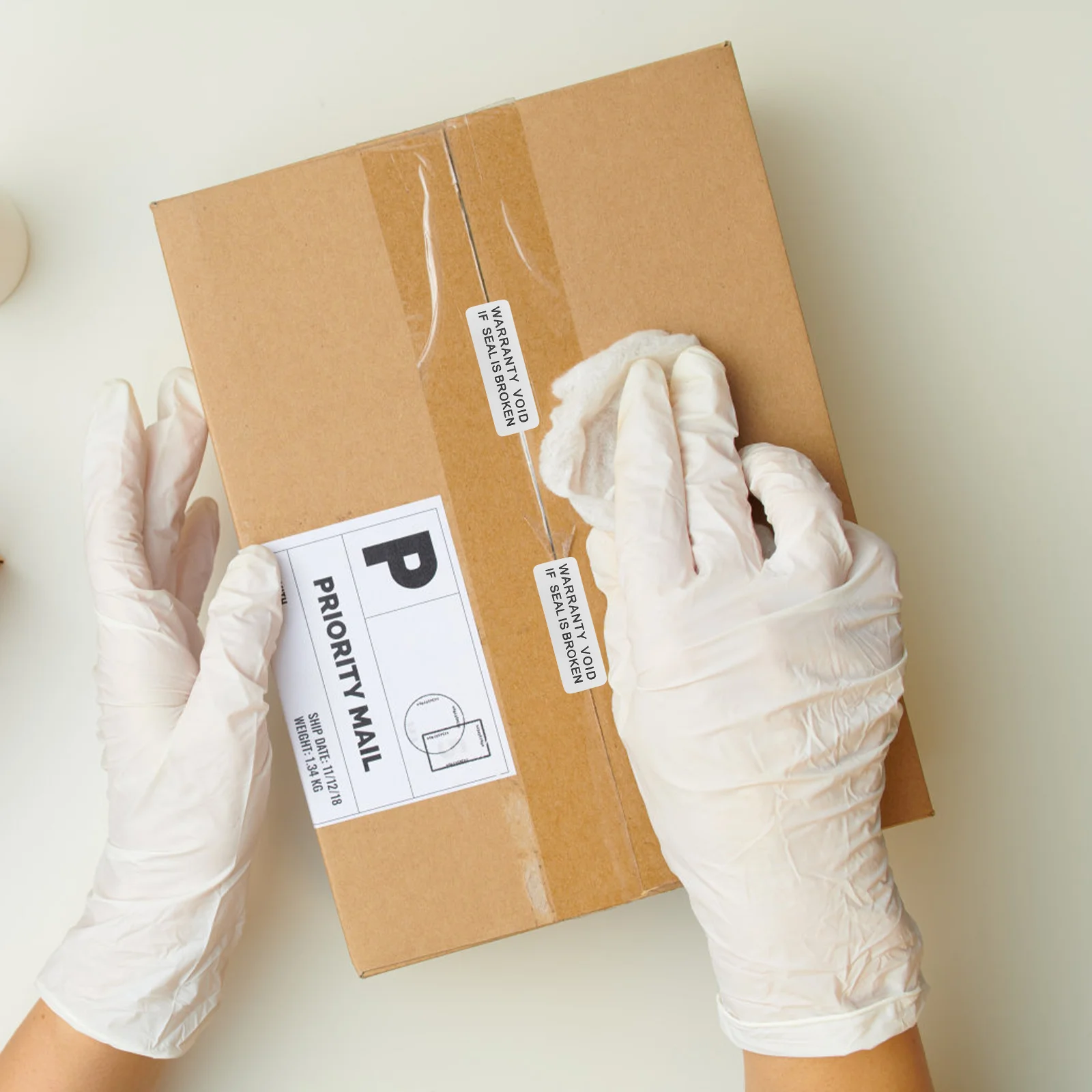 400 قطعة ملصقات لاصقة باطلة عملية إذا كان الختم كسر ملصقات التحذير الأمن ختم التسمية الفراغ ملصق تحذير التسمية