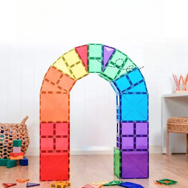 

Magnetic sheet colored window track trolley pipe car children educational toys building block gift birthday australia