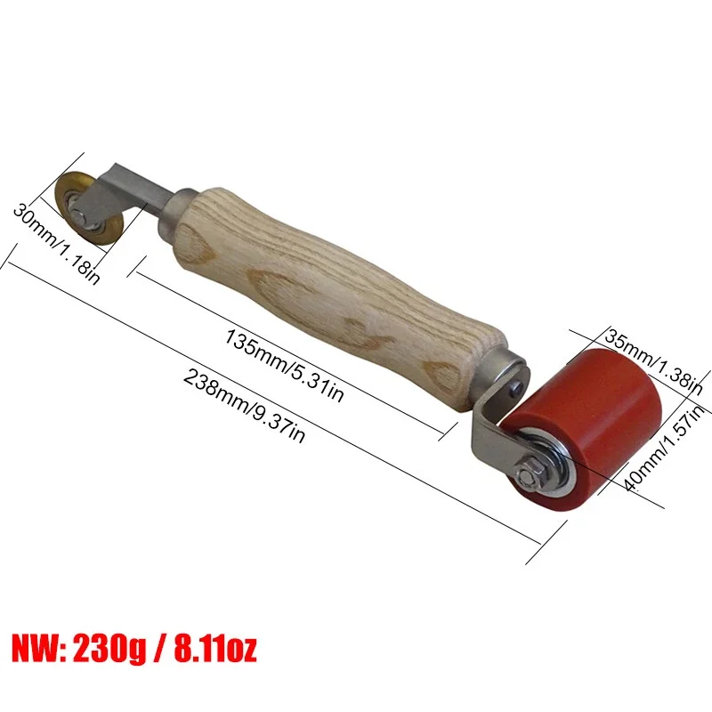 Herramienta de rodillo de latón/correa de silicona de 28-80mm para soldadura de pancartas de vinilo para techos de PVC/TPO/EPDM
