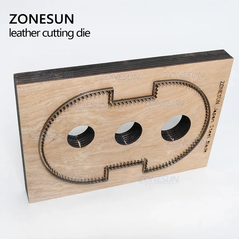 ZONESUN D1 Customized leather cutting die handicraft tool coin purse PVC/EVA sheet cutter mold DIY paper laser knife die