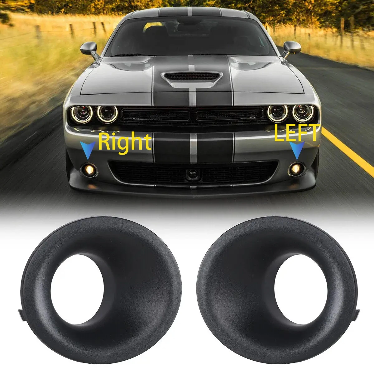 

Крышка противотуманной фары переднего бампера для Dodge Challenger 2015-2022 68259663AA 68259662AA