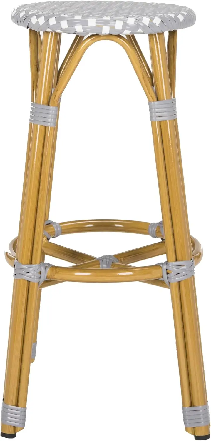 PAT4018A Collection Kelsey Navy and White Indoor/Outdoor Bar Stool