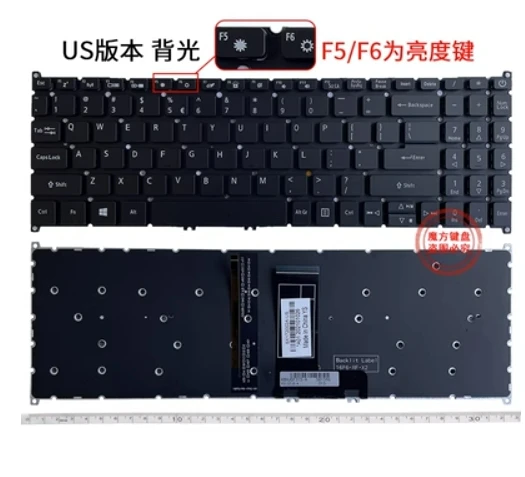 New Keyboard For Acer Aspire 3 A315-22 A315-34 A315-35 A315-42 A315-54 A315-55 A315 A315-56 Laptop US backlit oem keyboard