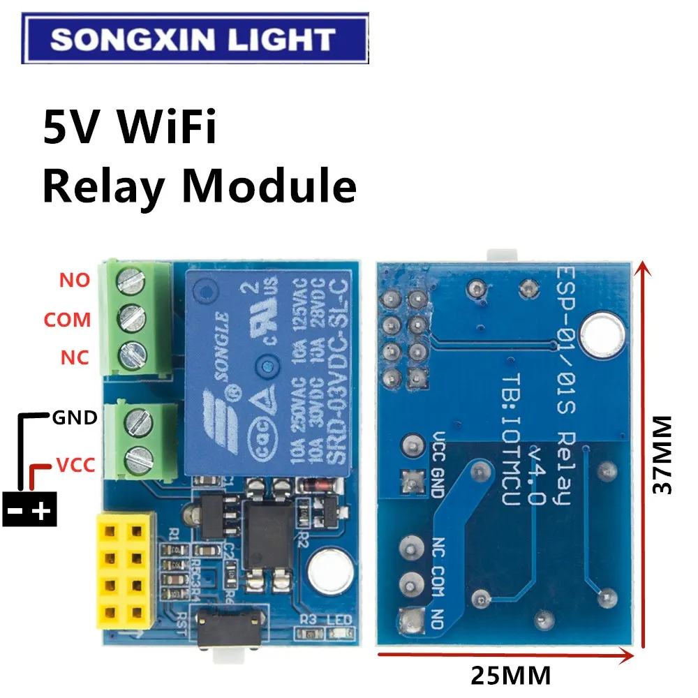 NEW ESP8266 ESP-01/01S 5V WiFi Relay Module Things Smart Home Remote Control Switch Phone APP ESP01 ESP-01 Wireless WIFI Module