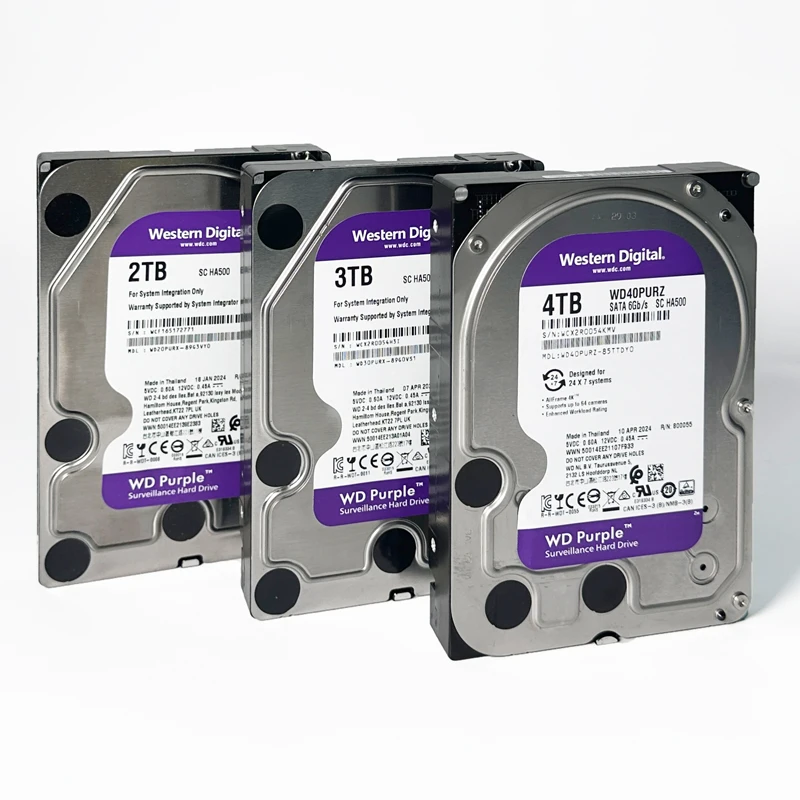 Western Digital 4TB 3TB 2TB 1TB WD Purple Surveillance Internal Hard Drive HDD - SATA 6 Gb/s, 64 MB Cache, 3.5"  1TB-WD10EJRX image 5