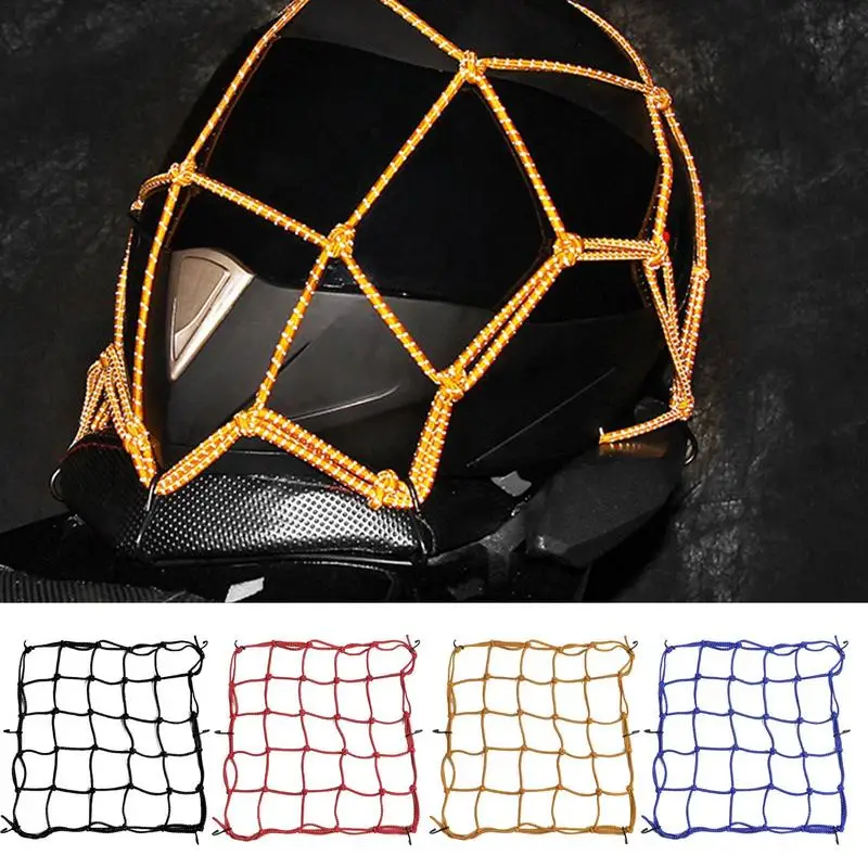 

Elastic Motorcycle Luggage Net Reflective Motorcycle Cargo Bungee Organizer Net Helmet Holder Mesh Storage Rear Seat Netting