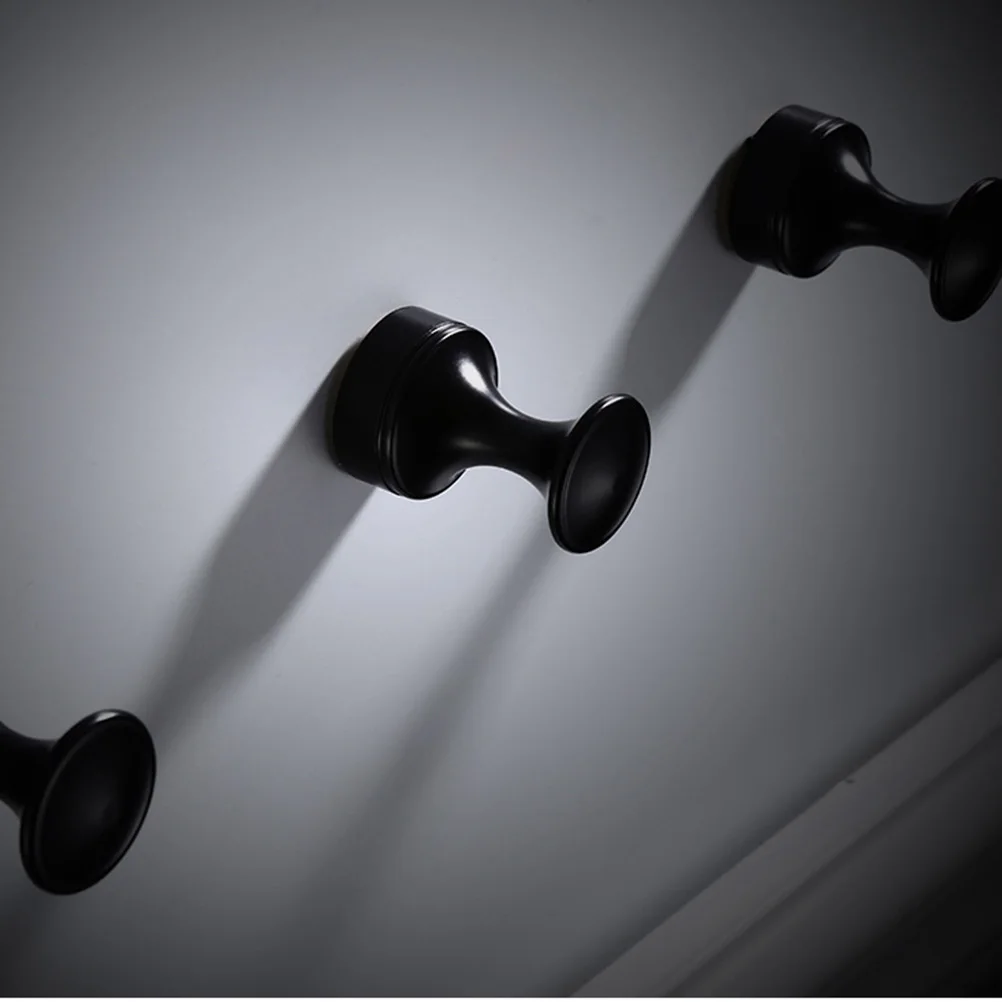 

Copper Clothes Hook Single Round Robe Towel Hook Bathroom Kitchen Garage Home Storage Utility Hanger Black Design