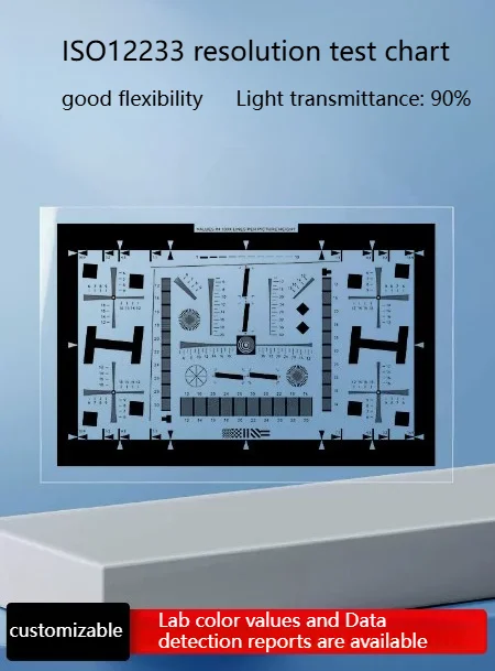 2000-Iine Digital Iens Test Chart ISO12233 Transmission HD Resolution Test Card