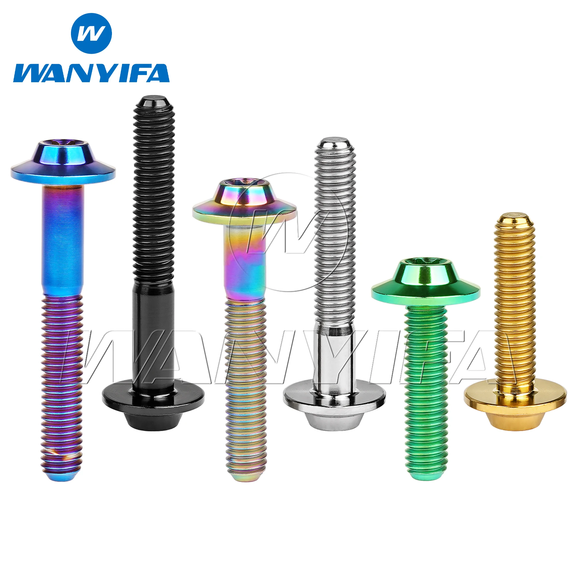 

Wanyifa Titanium Bolt M5/M6x10 12 15 20 25 30 35mm Butterfly Umbrella Torx Head Screw for Bike Motorcycle Car