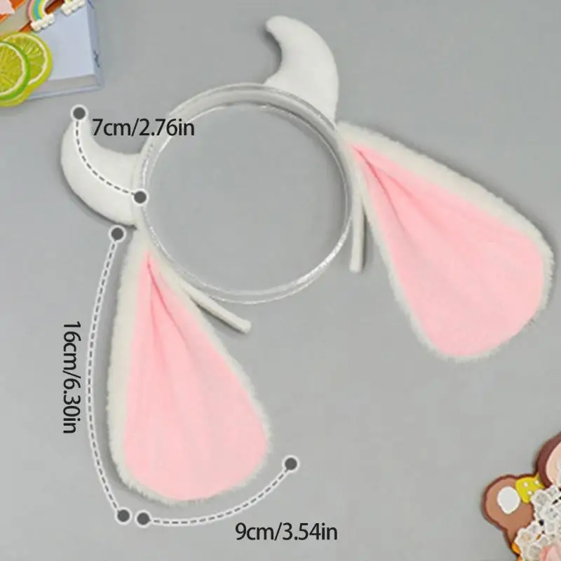 Zachte lamshoorn haarband voor kinderen voor kinderen voor volwassenen evenementenvieringen