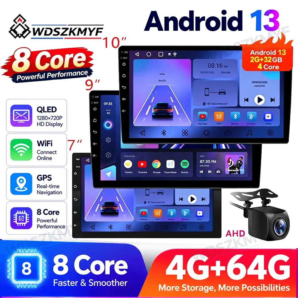 Android 13 Car Radio 8Core 64G Autoradio 7/9/10