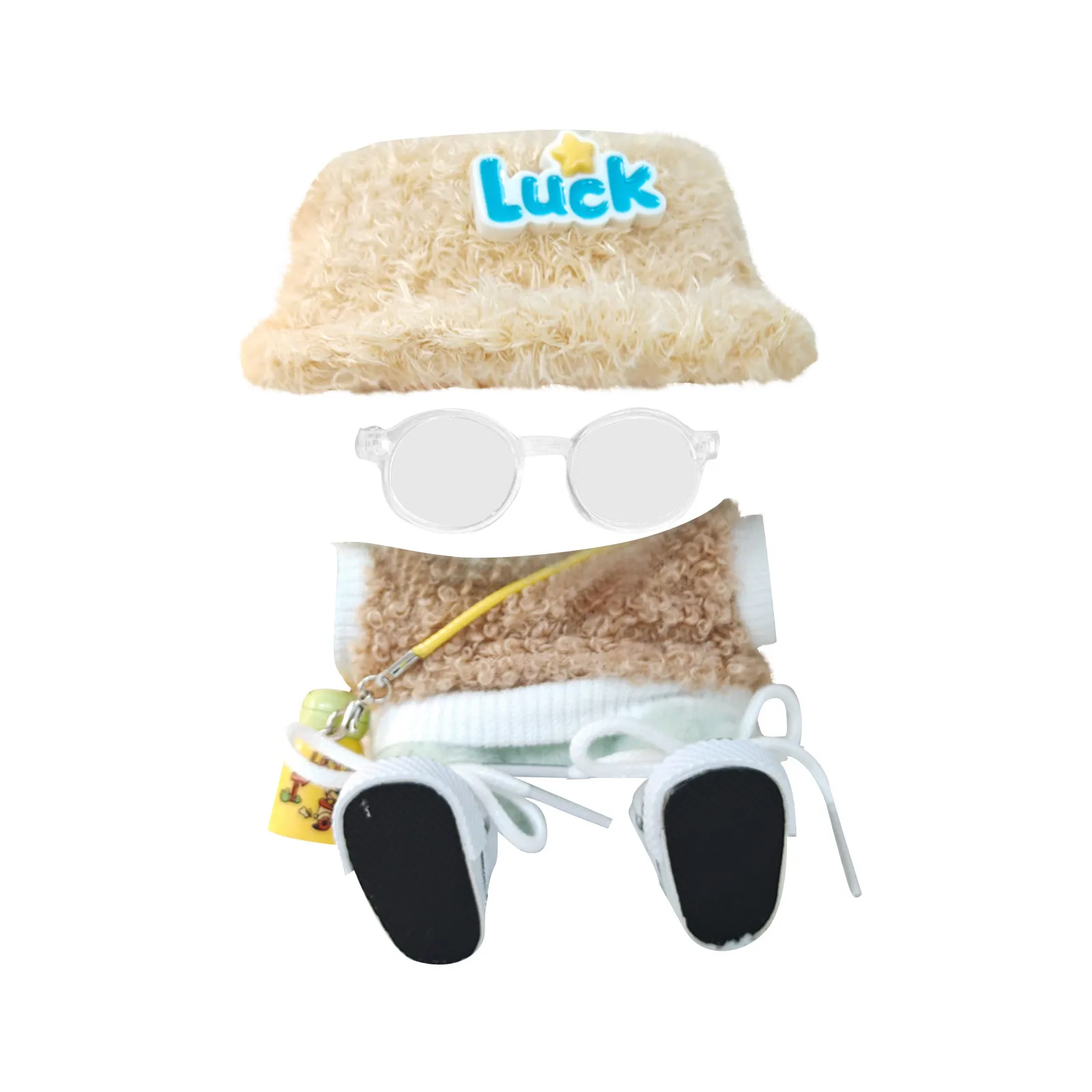 

Labubu Headset Hat Cotton Doll Accessories Headwear Ido Doll Clothes Cute DIY Gift
