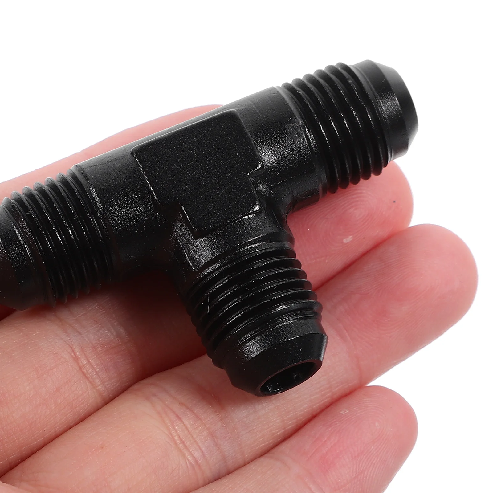 

Aluminum Alloy Pipe Fitting Tee Connector 90 Degree Elbow Fuel Oil Brake Hose Adapter No Leak Durable Easy Install Replacement