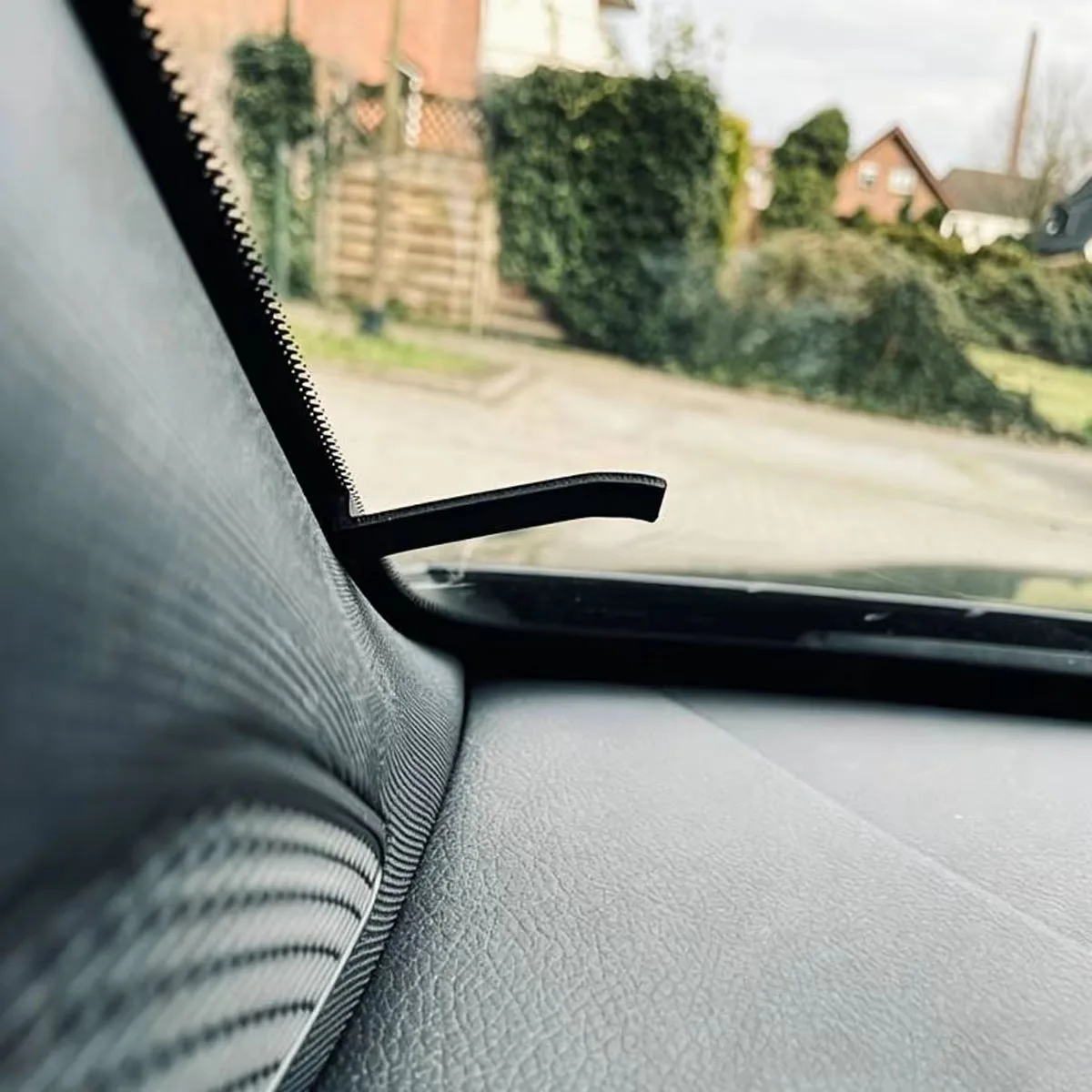 2Pcs Car Receipt Holder, Windshield A-Pillar Clamp, Secure Insertion No Wobbling, Car Document Organizer