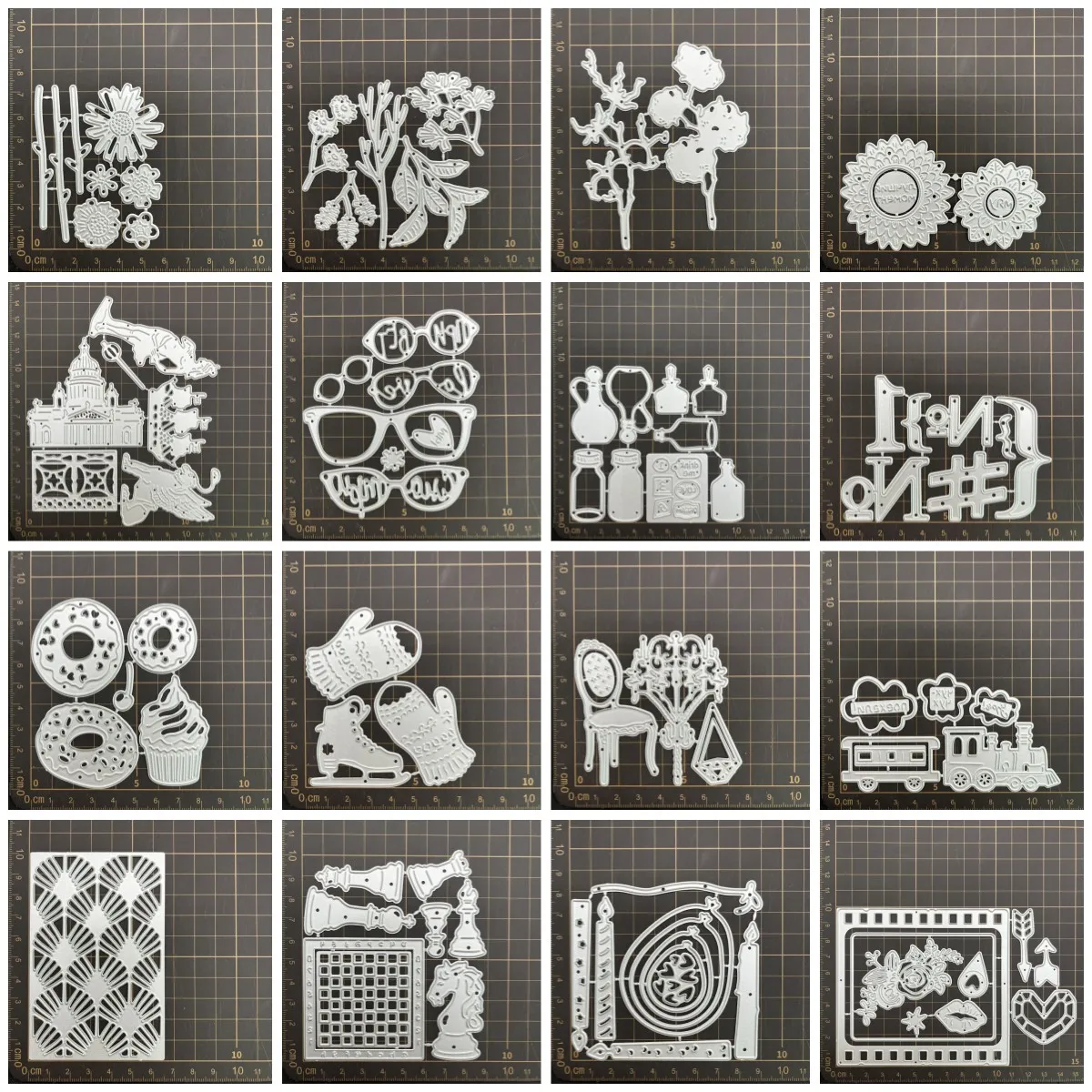 14 kinds Building house digital Metal Cutting Dies Stencils For DIY Scrapbooking Decorative Embossing Handcraft Die CutsTemplate