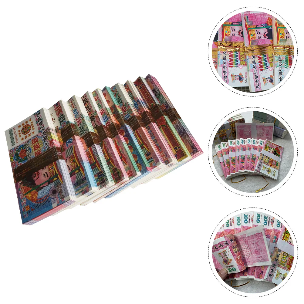 

10pcs Paper Banknotes Large Denomination Ancestor Funeral Sacrificing Accessories Clear Printing Easy